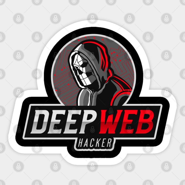 Deep Web Hacker Sticker by Cyber Club Tees